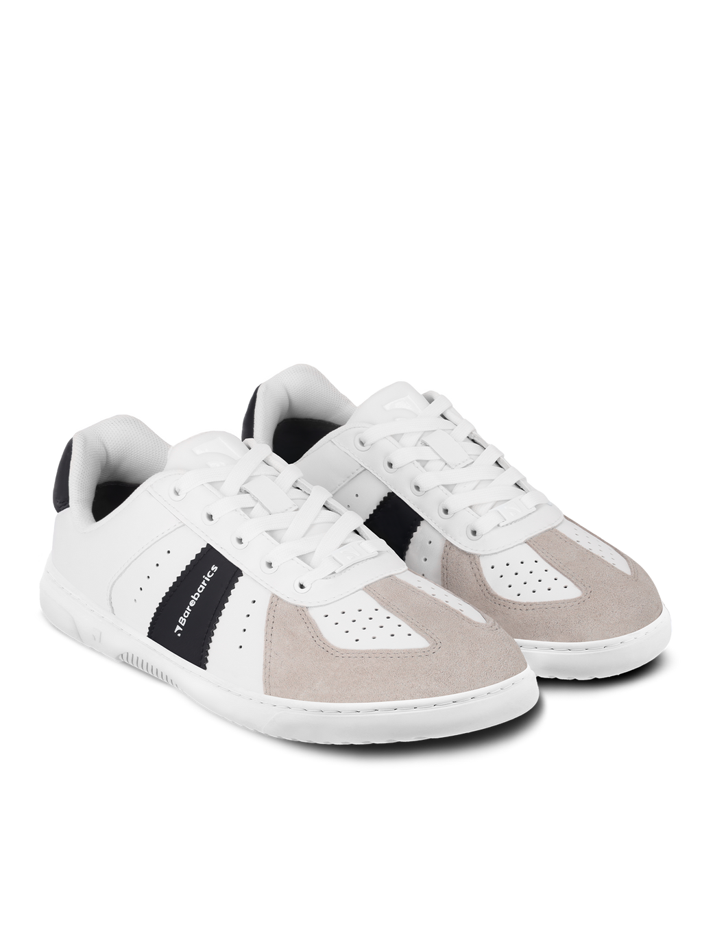 Barfuß-Sneaker Barebarics Icara – Weiß & Beige