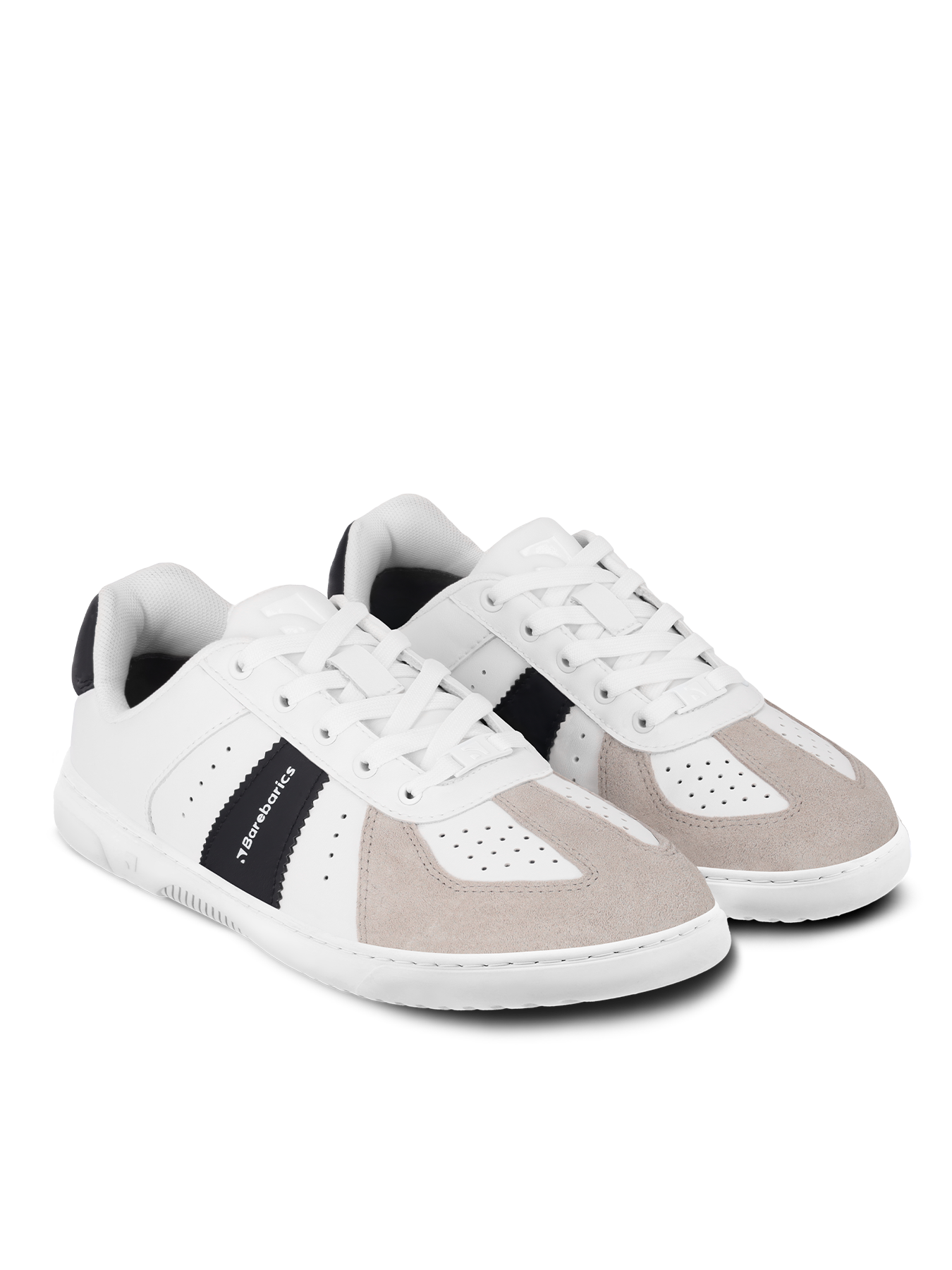Barfuß-Sneaker Barebarics Icara – Weiß & Beige