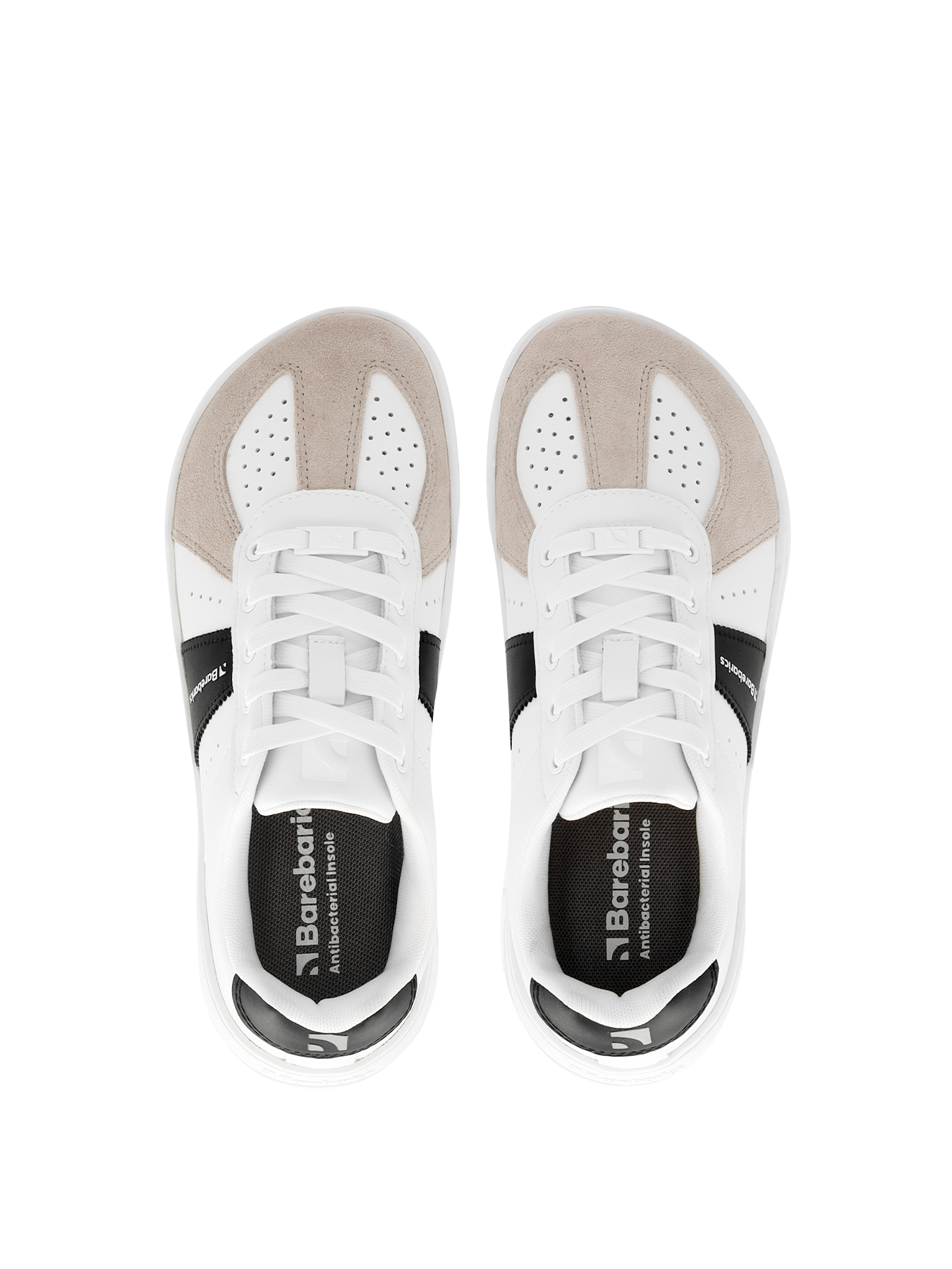 Barfuß-Sneaker Barebarics Icara – Weiß & Beige