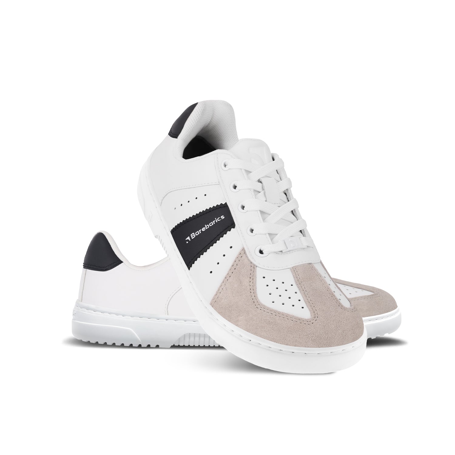 Barfuß-Sneaker Barebarics Icara – Weiß & Beige