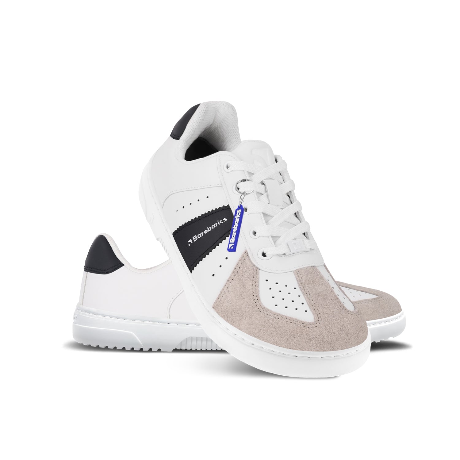 Barfuß-Sneaker Barebarics Icara – Weiß & Beige