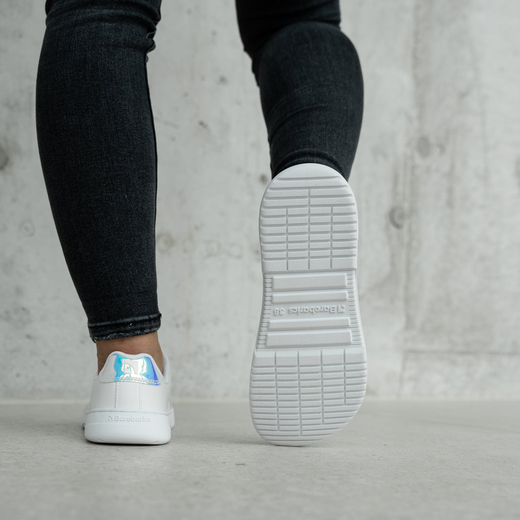 Barfuß-Sneaker Barebarics Icara - Weiß & Pastell-Irisierend