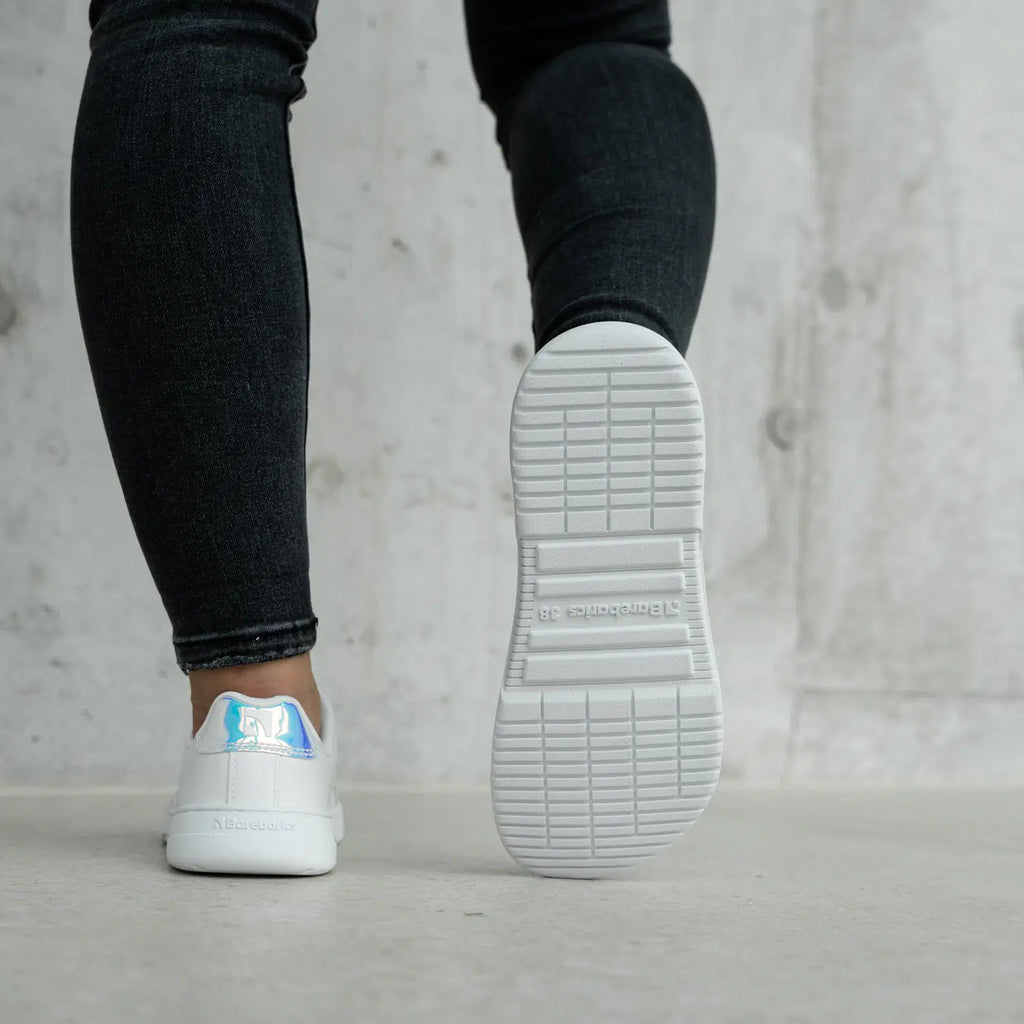 Barfuß-Sneaker Barebarics Icara - Weiß & Pastell-Irisierend