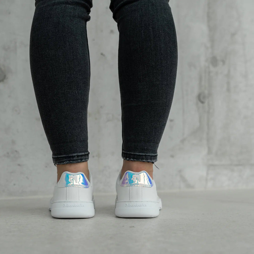 Barfuß-Sneaker Barebarics Icara - Weiß & Pastell-Irisierend