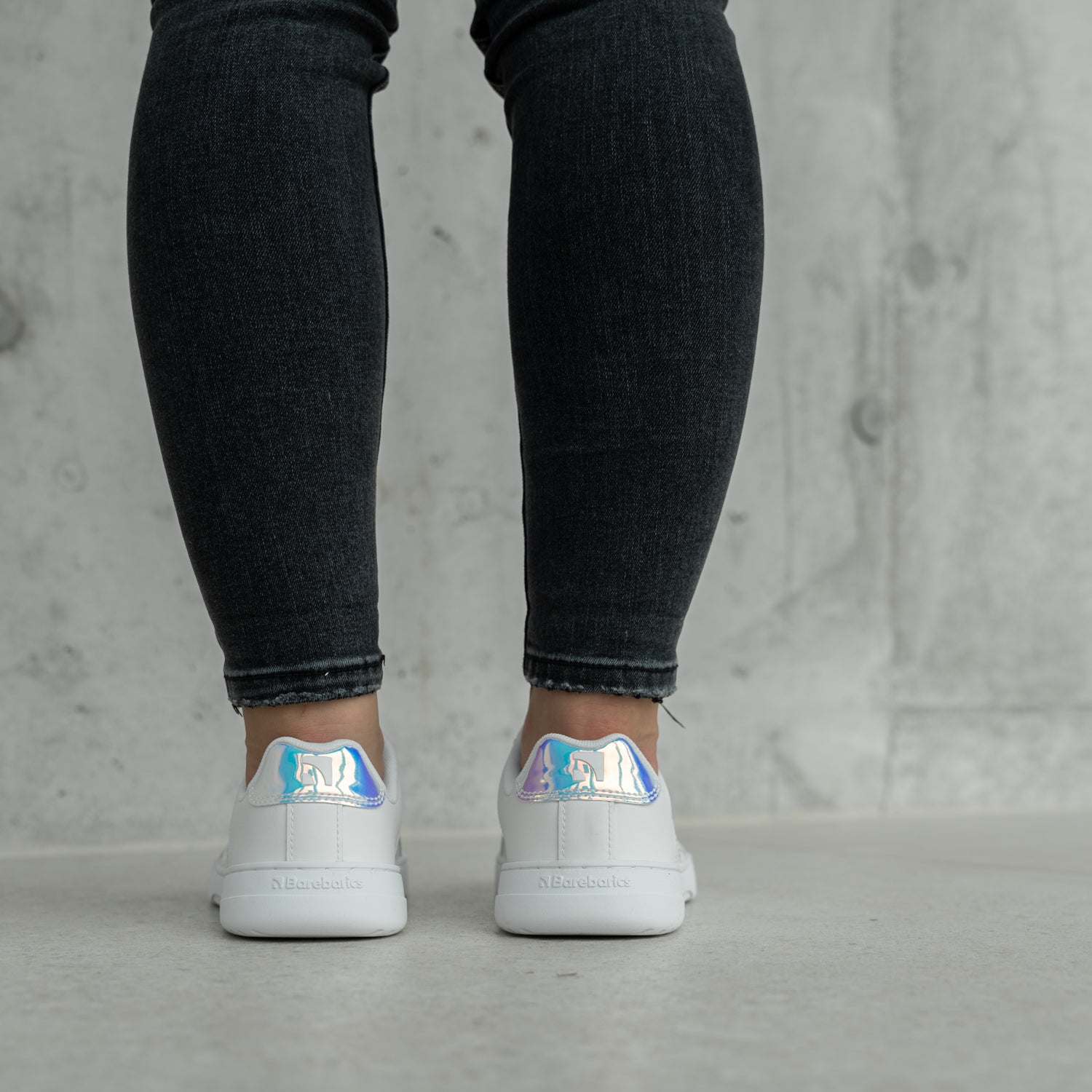 Barfuß-Sneaker Barebarics Icara - Weiß & Pastell-Irisierend