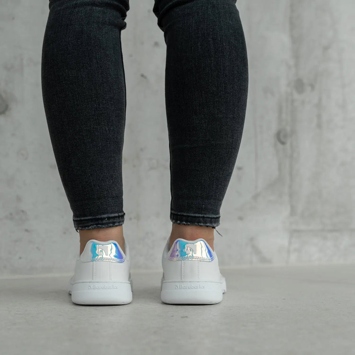 Barfuß-Sneaker Barebarics Icara - Weiß & Pastell-Irisierend
