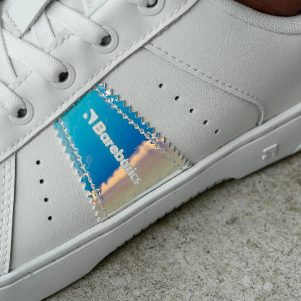 Barfuß-Sneaker Barebarics Icara - Weiß & Pastell-Irisierend