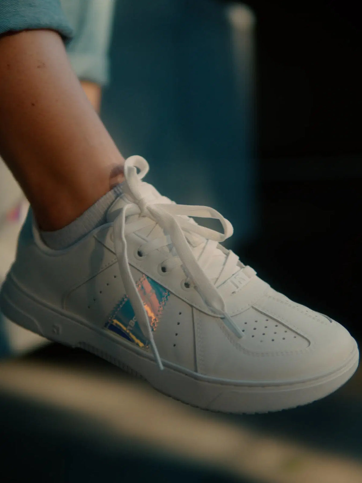 Barfuß-Sneaker Barebarics Icara - Weiß & Pastell-Irisierend