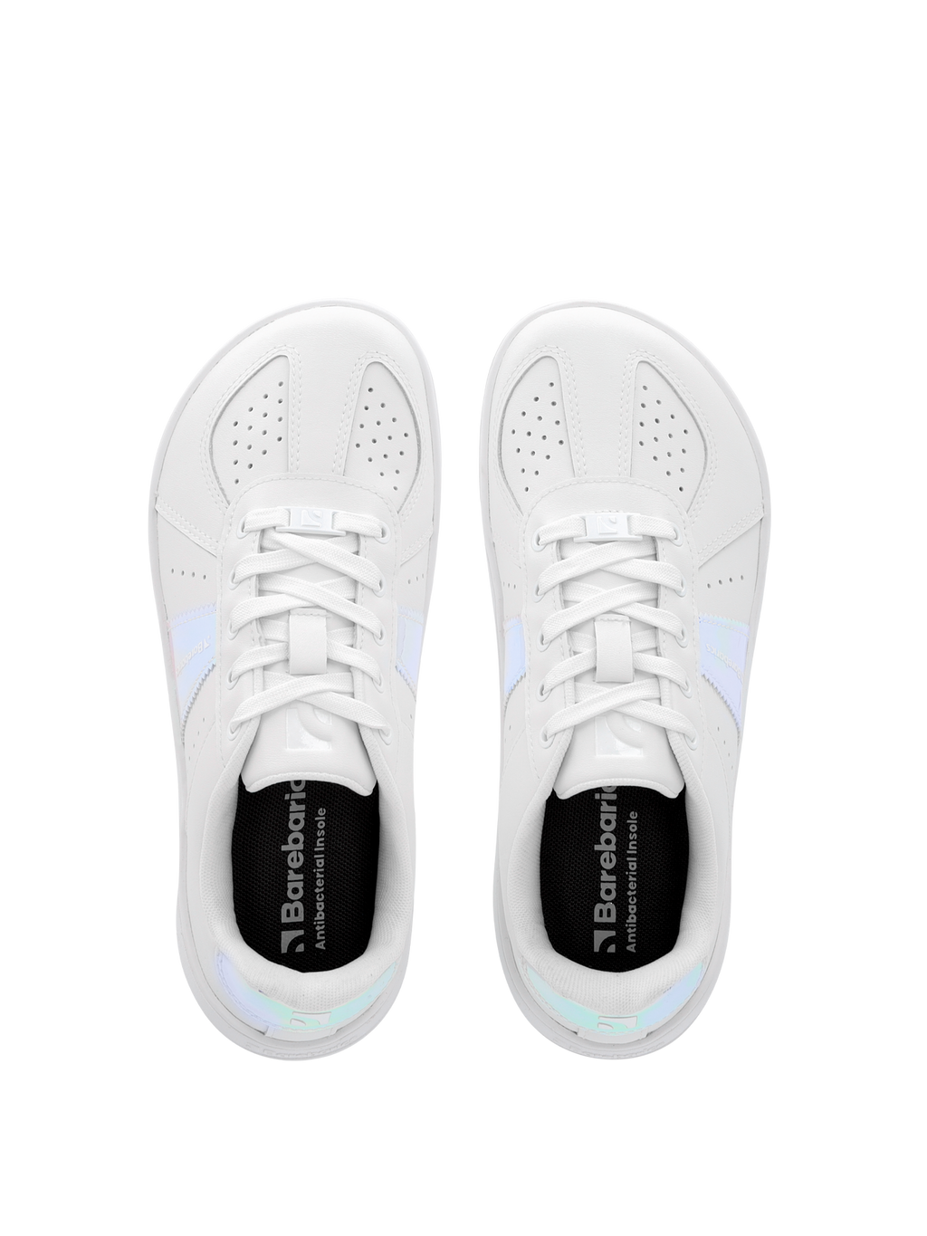 Barfuß-Sneaker Barebarics Icara - Weiß & Pastell-Irisierend