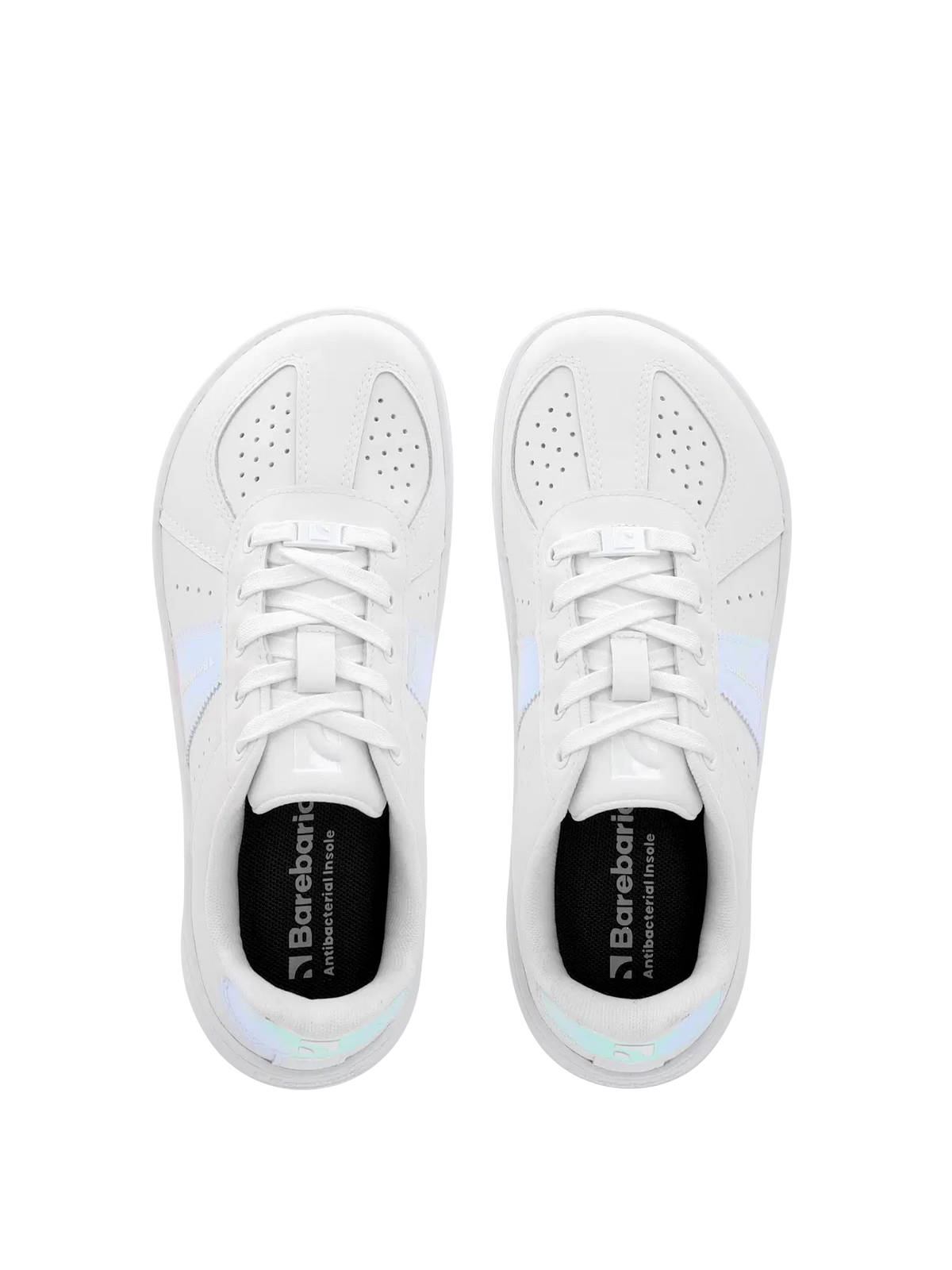 Barfuß-Sneaker Barebarics Icara - Weiß & Pastell-Irisierend