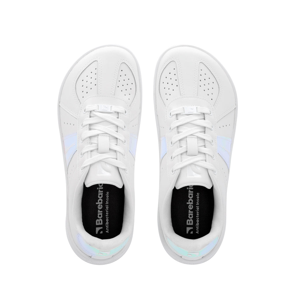 Barfuß-Sneaker Barebarics Icara - Weiß & Pastell-Irisierend