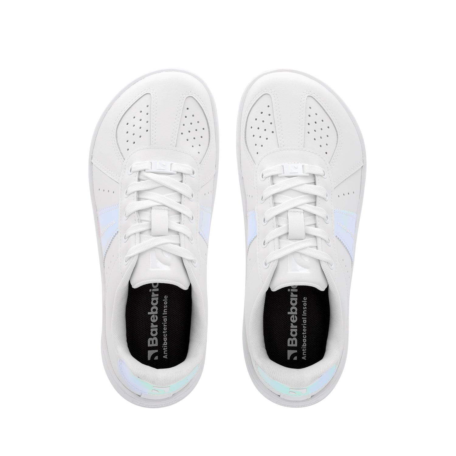 Barfuß-Sneaker Barebarics Icara - Weiß & Pastell-Irisierend
