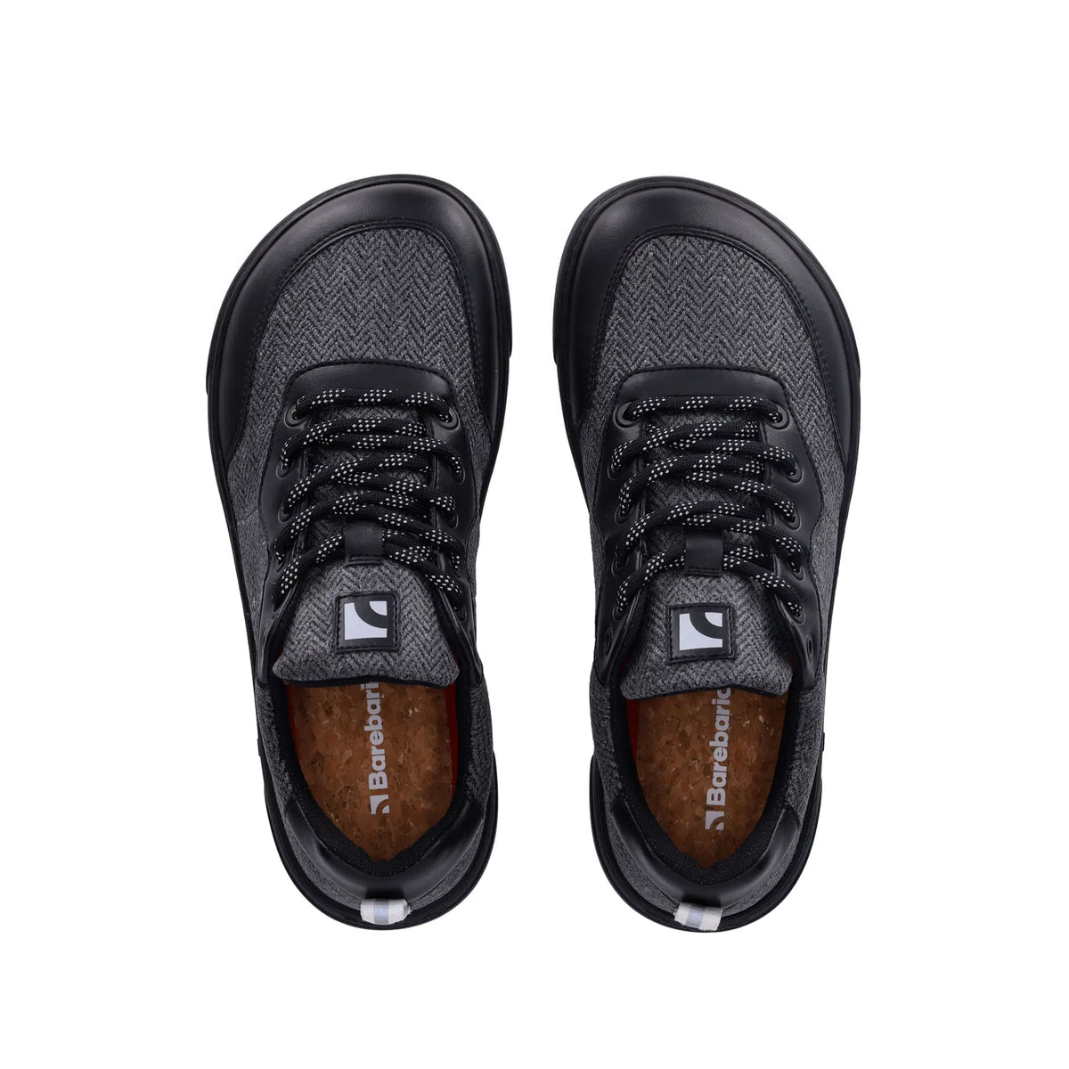Barefoot Sneakers Barebarics - Kudos - Black & Grey