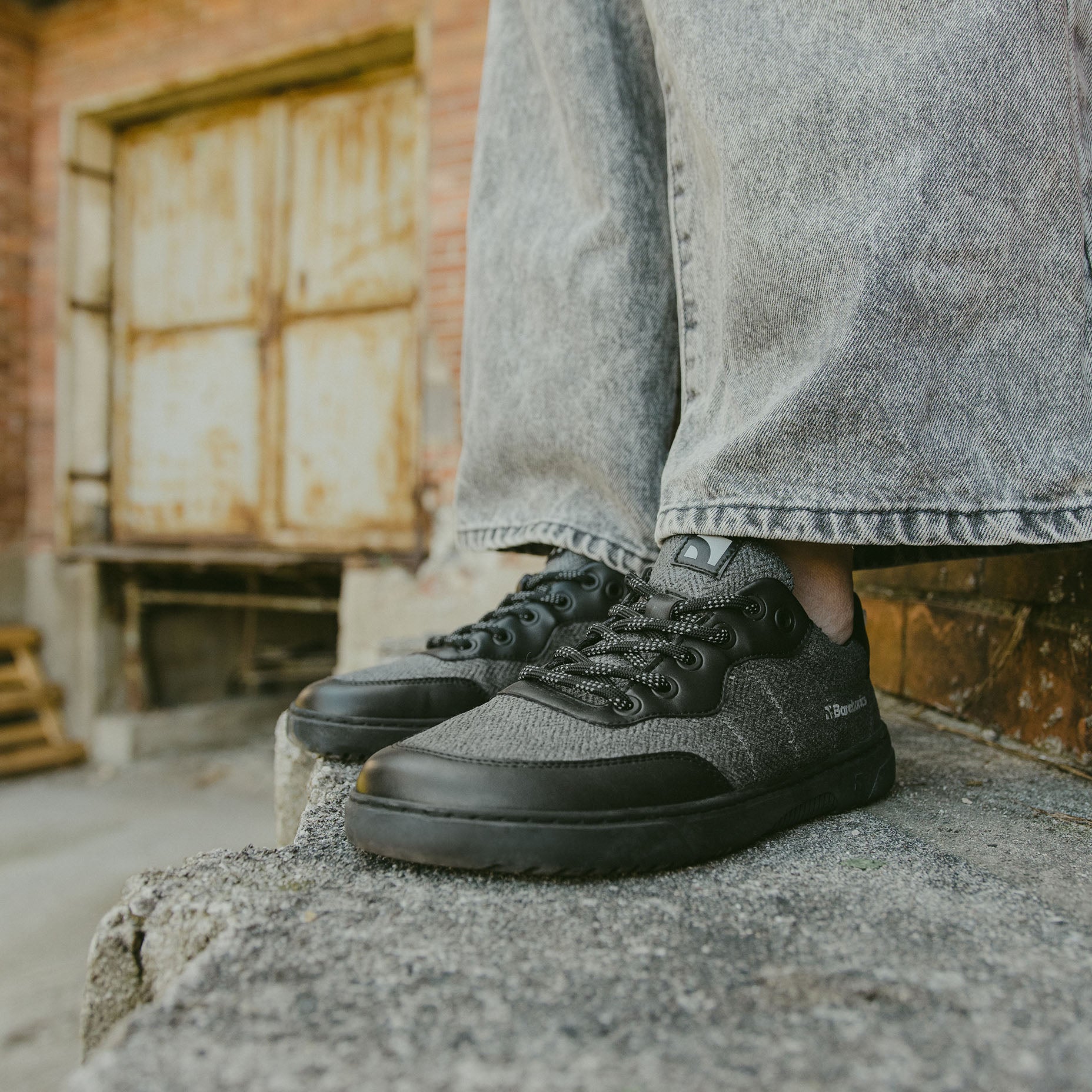 Barfuß-Sneaker Barebarics - Kudos - Schwarz & Grau