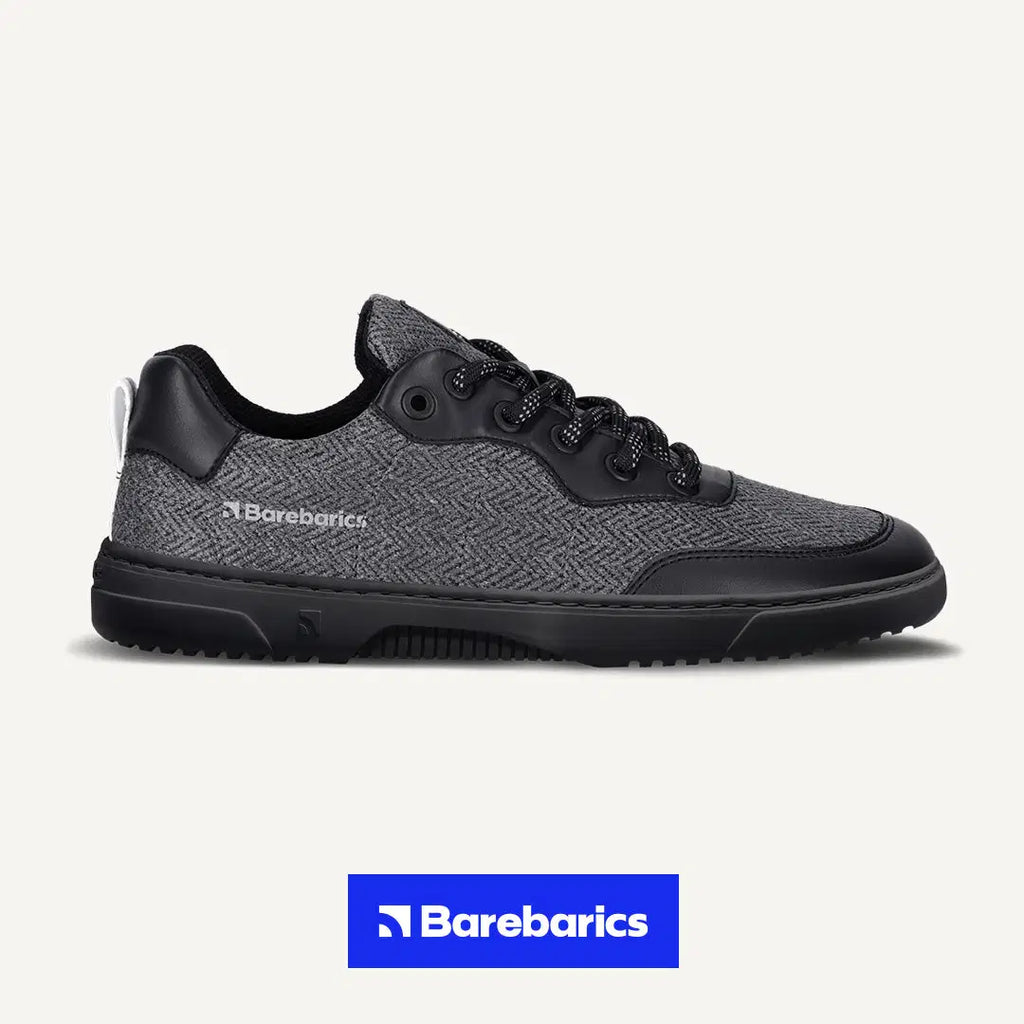 Barefoot Sneakers Barebarics - Kudos - Black & Grey
