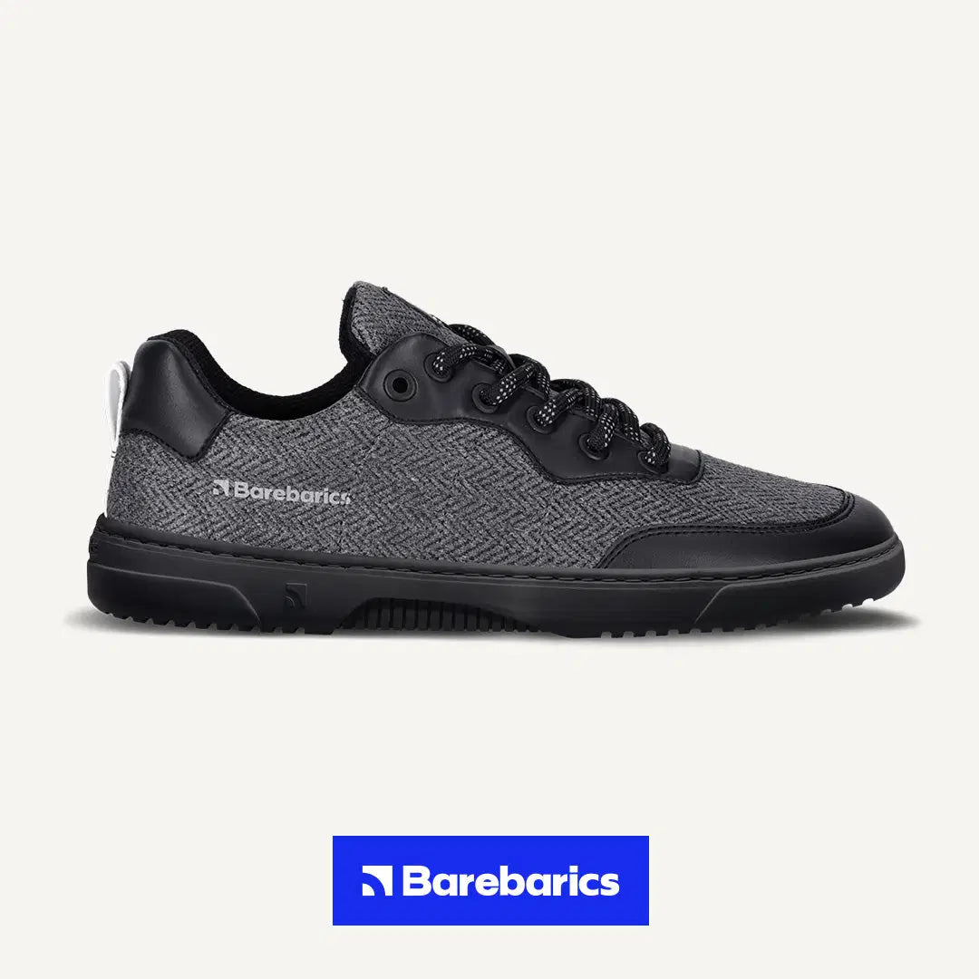 Barefoot Sneakers Barebarics - Kudos - Black & Grey