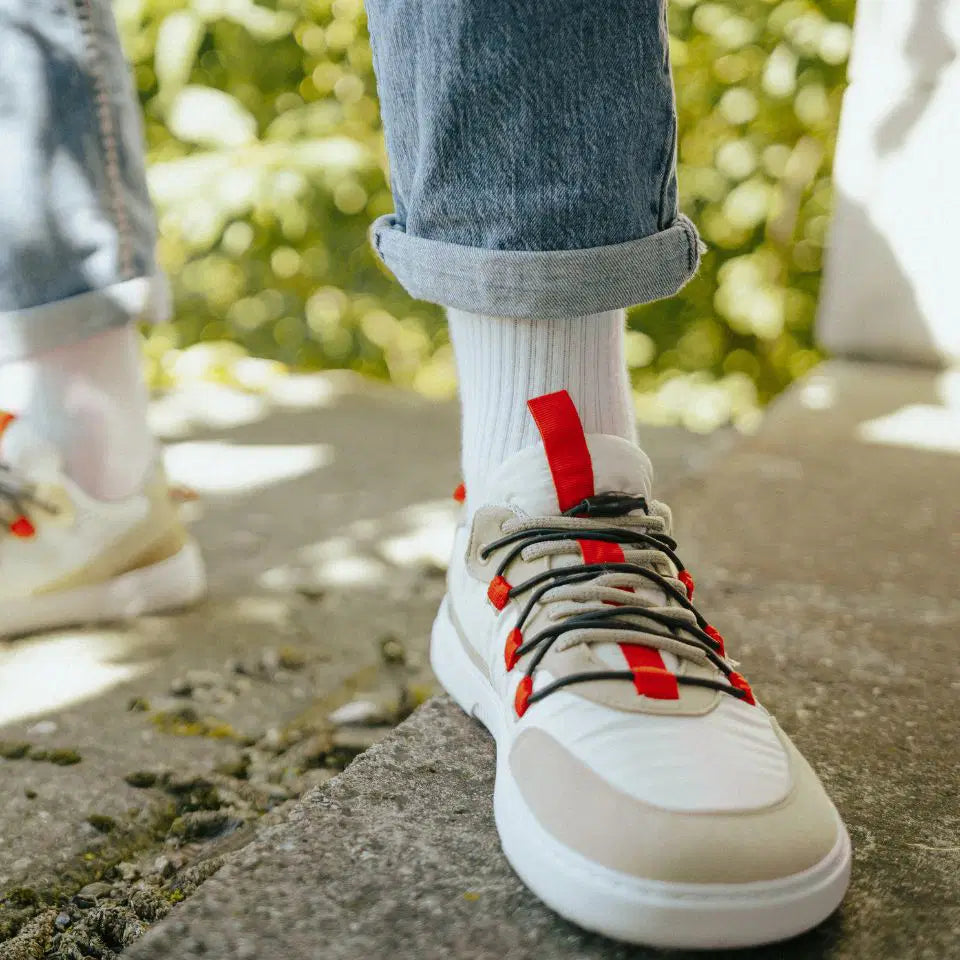 Barefoot Sneakers Barebarics Revive - Beige & White