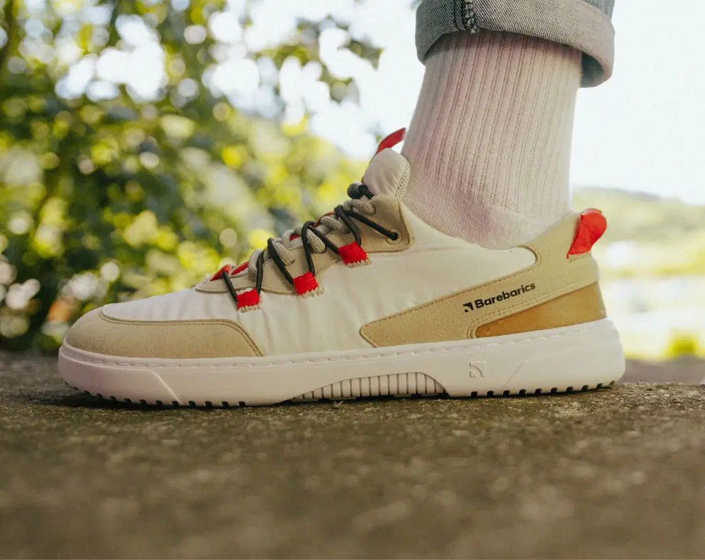 Barefoot Sneakers Barebarics Revive - Beige & White