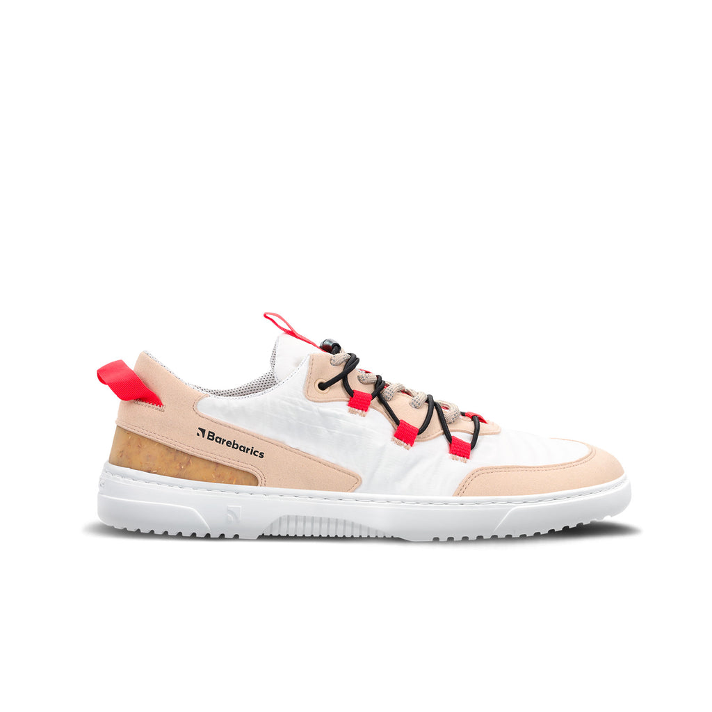 Barfuß-Sneaker Barebarics Revive – Beige & Weiß