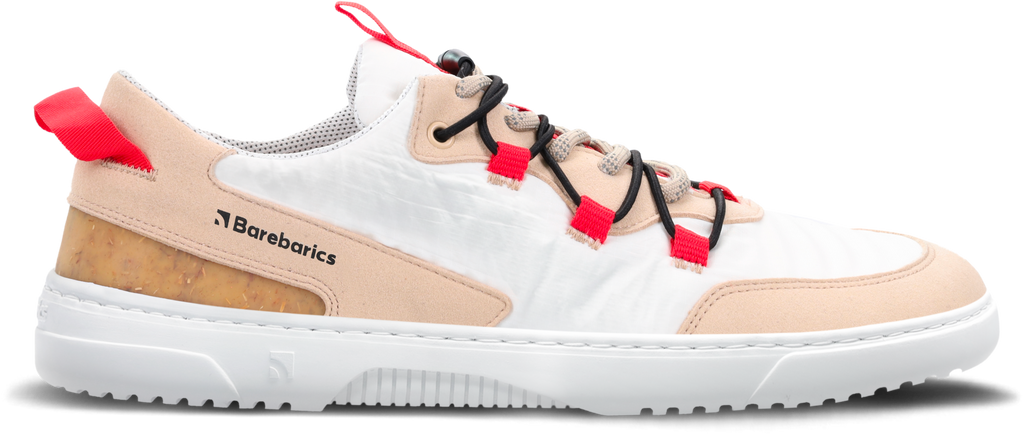 Barfuß-Sneaker Barebarics Revive – Beige & Weiß