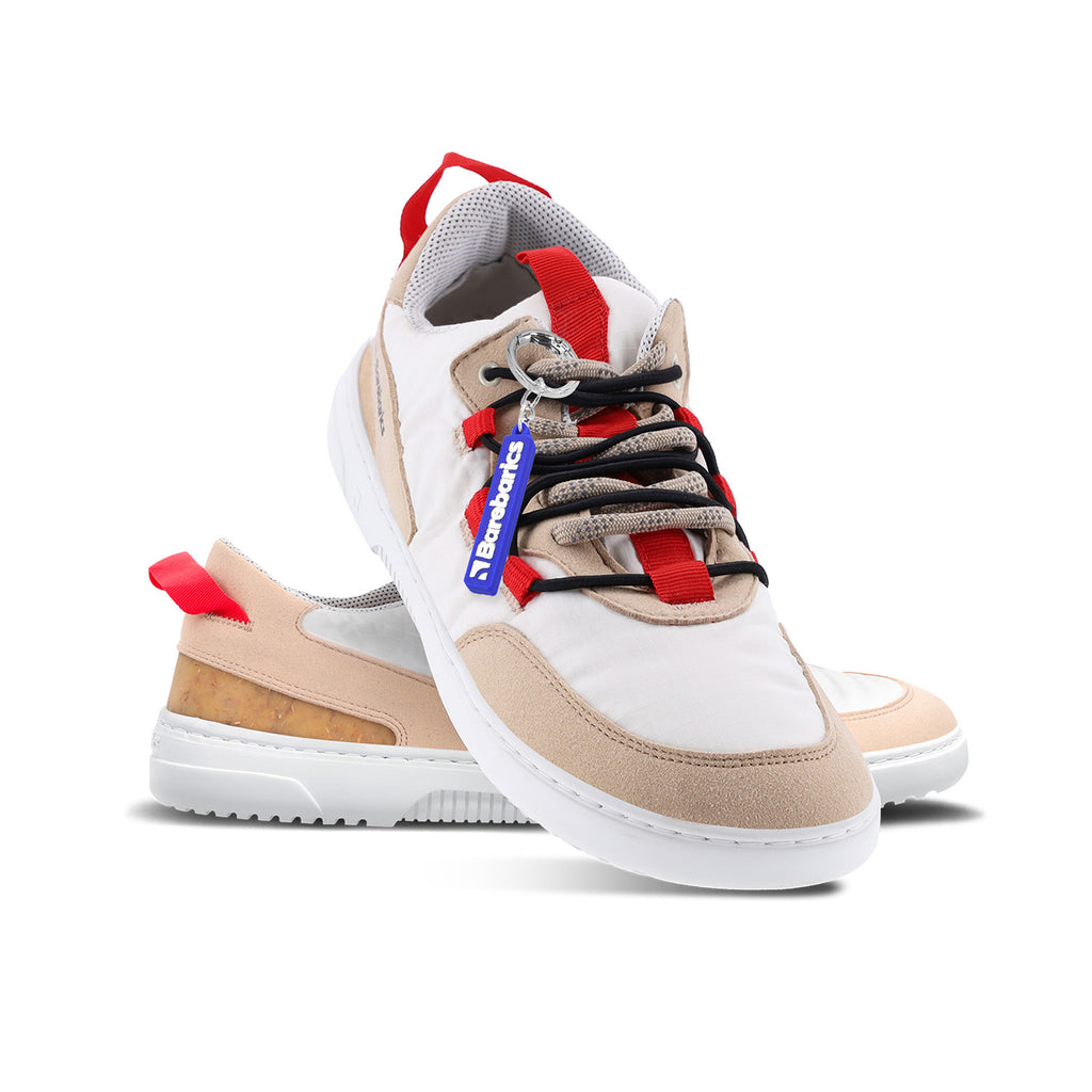 Barfuß-Sneaker Barebarics Revive – Beige & Weiß