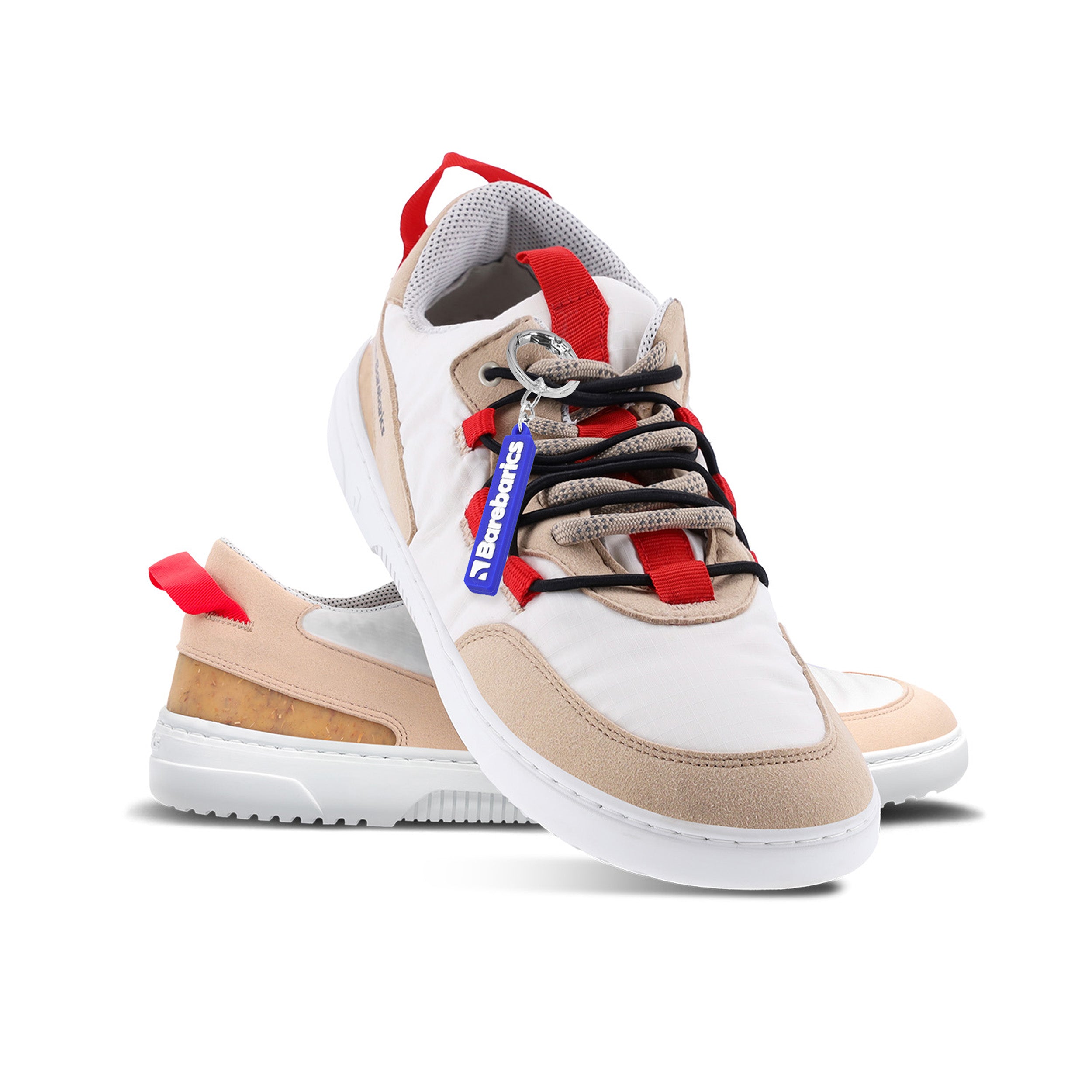 Barfuß-Sneaker Barebarics Revive – Beige & Weiß