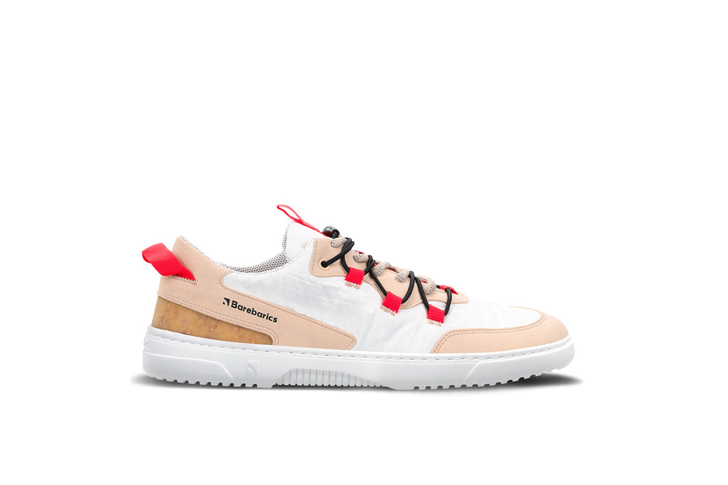 Barfuß-Sneaker Barebarics Revive – Beige & Weiß