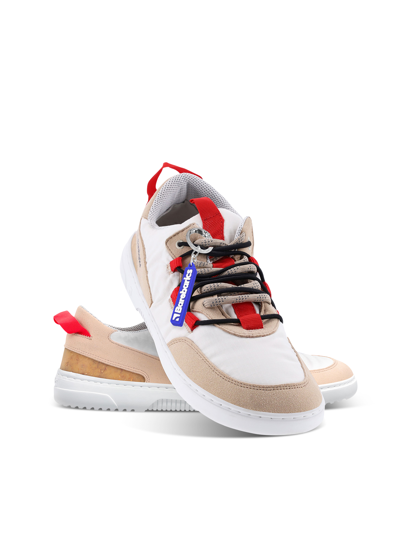 Barfuß-Sneaker Barebarics Revive – Beige & Weiß