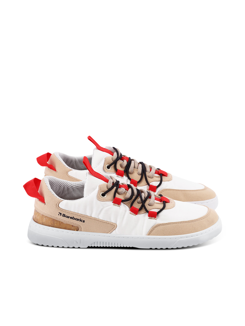 Barfuß-Sneaker Barebarics Revive – Beige & Weiß