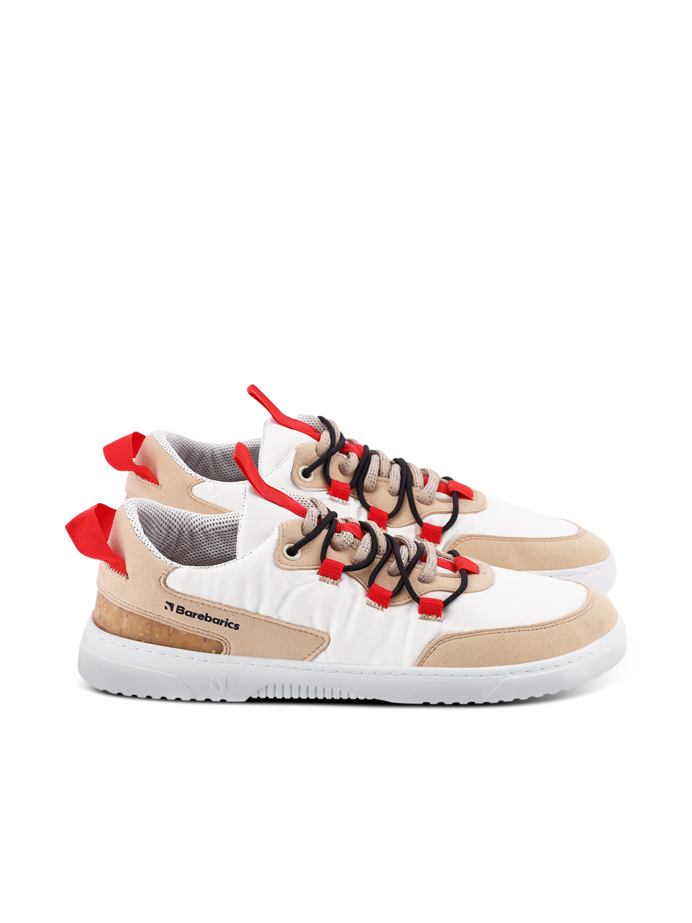 Barfuß-Sneaker Barebarics Revive – Beige & Weiß