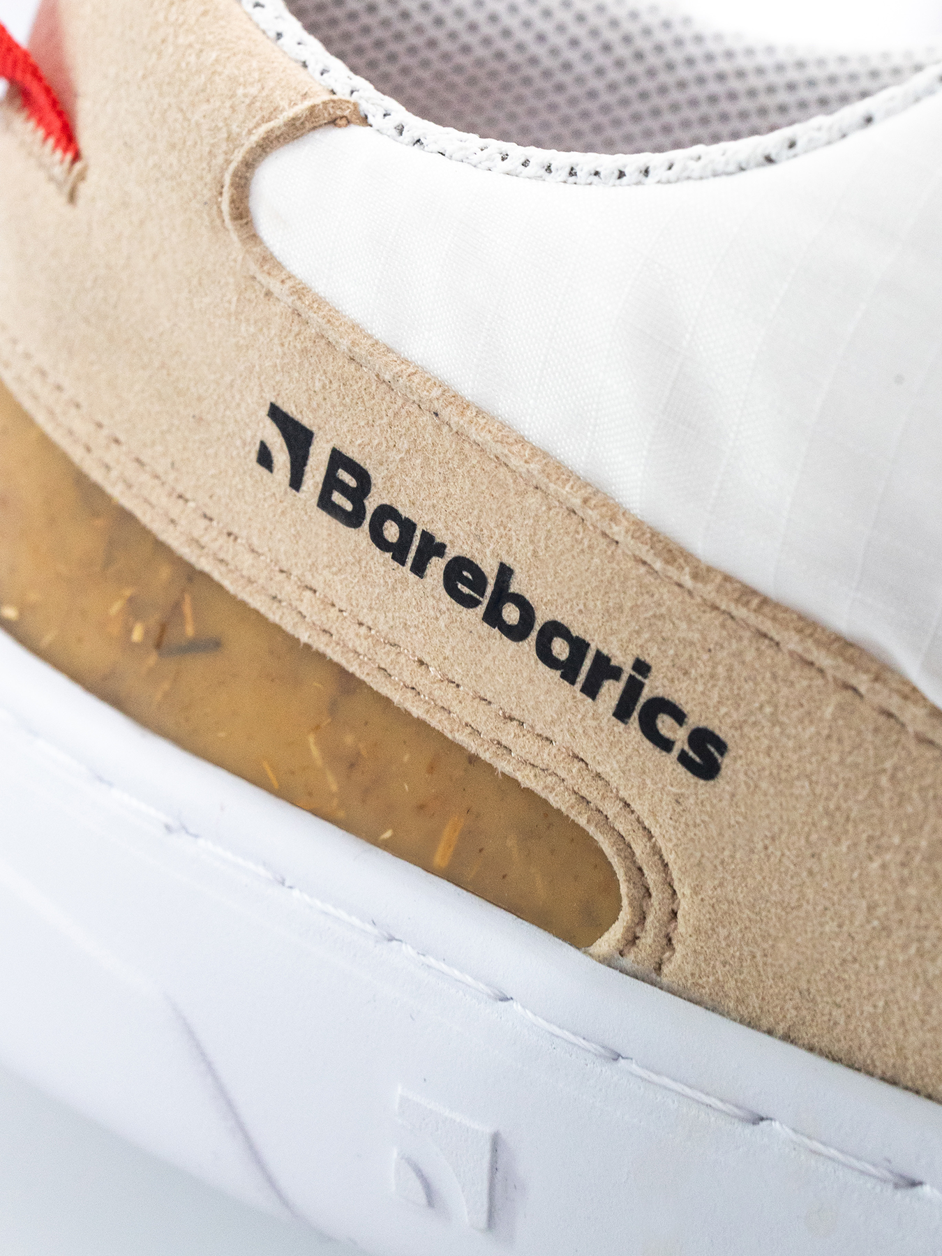 Barfuß-Sneaker Barebarics Revive – Beige & Weiß