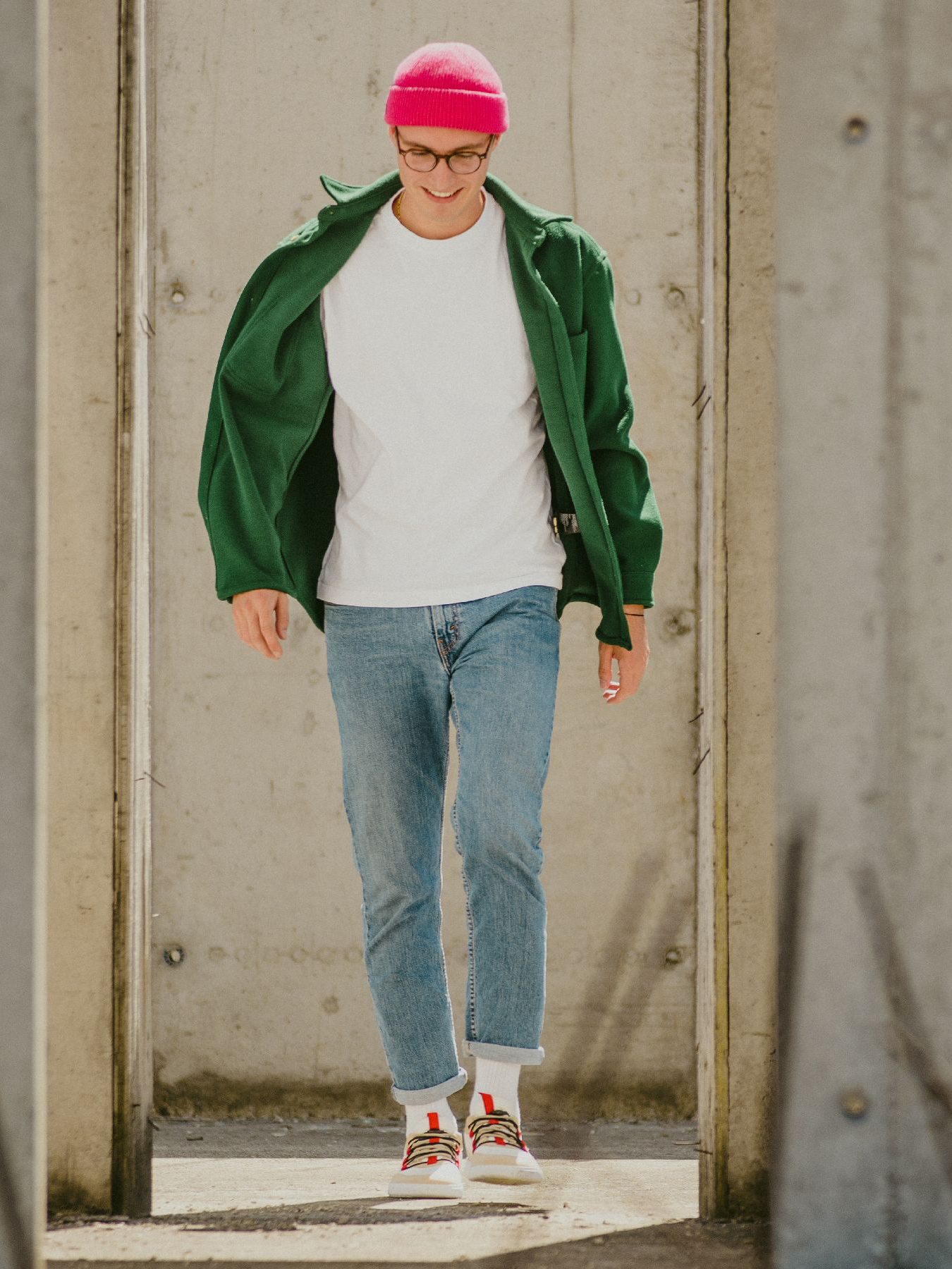 Barfuß-Sneaker Barebarics Revive – Beige & Weiß