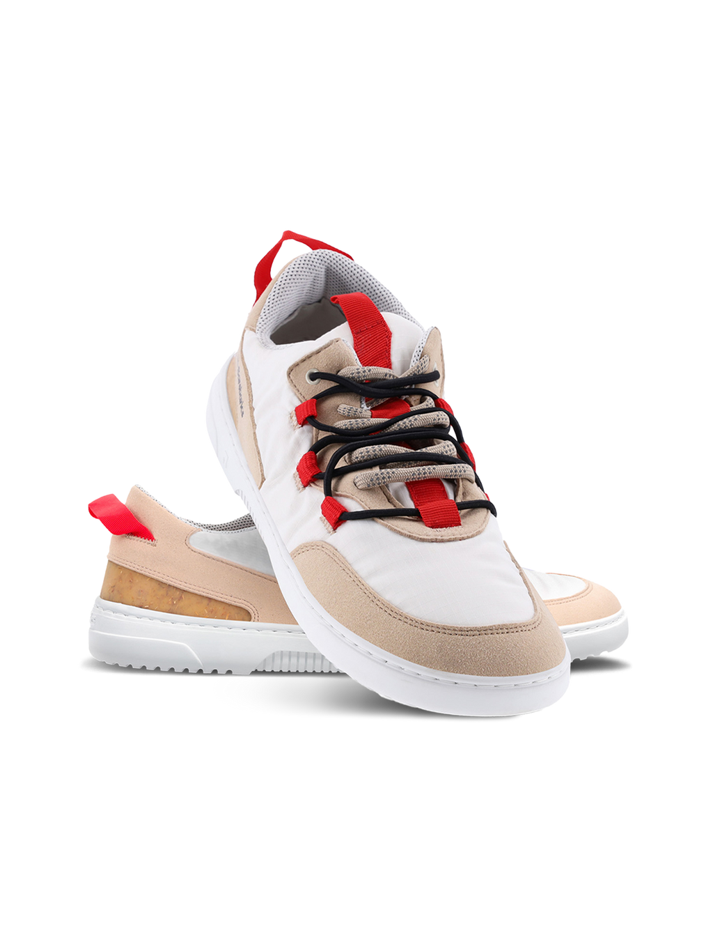 Barfuß-Sneaker Barebarics Revive – Beige & Weiß