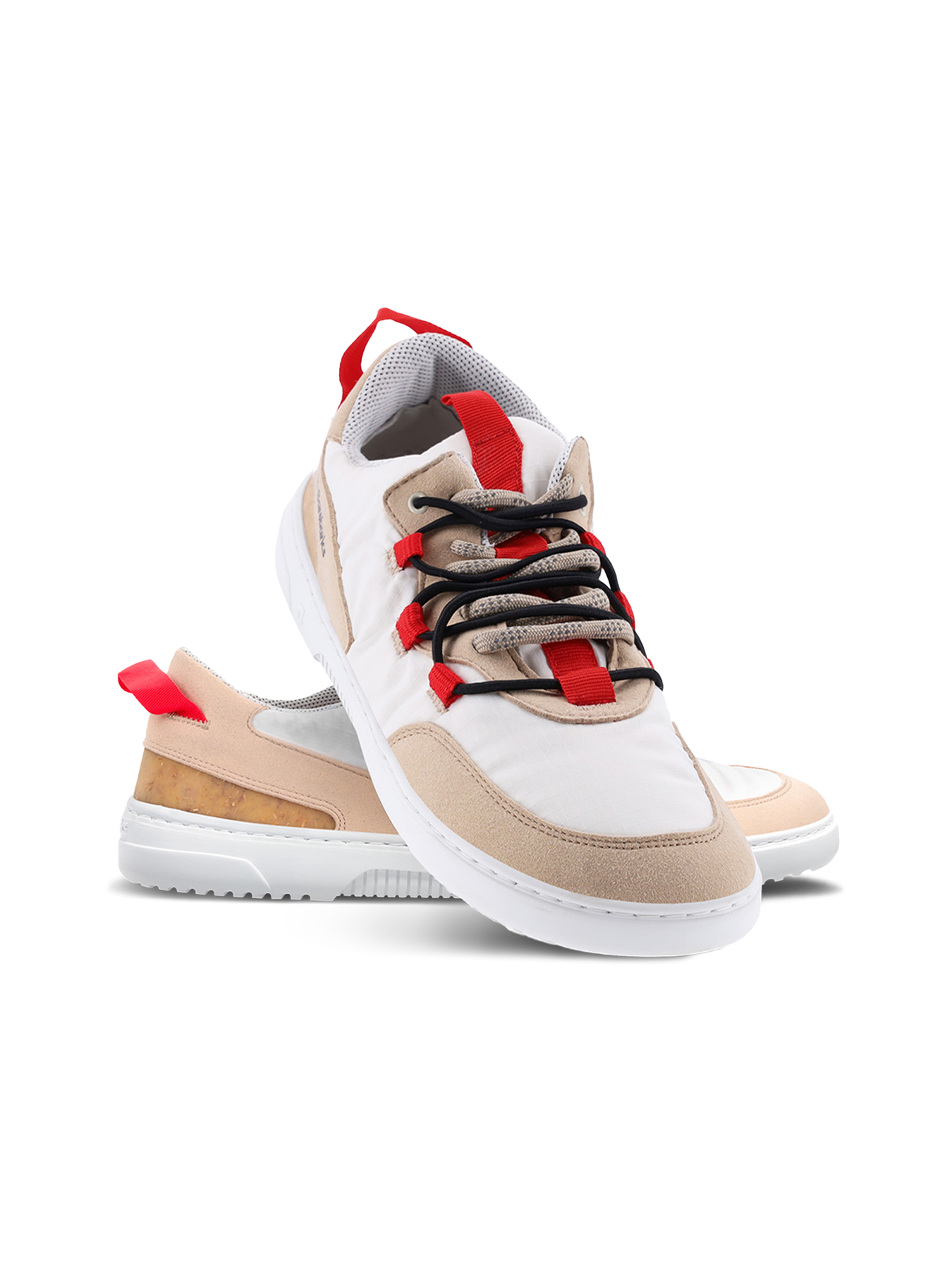 Barfuß-Sneaker Barebarics Revive – Beige & Weiß