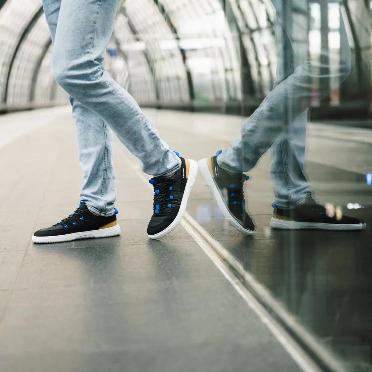 Barefoot Sneakers Barebarics Revive - Black & White