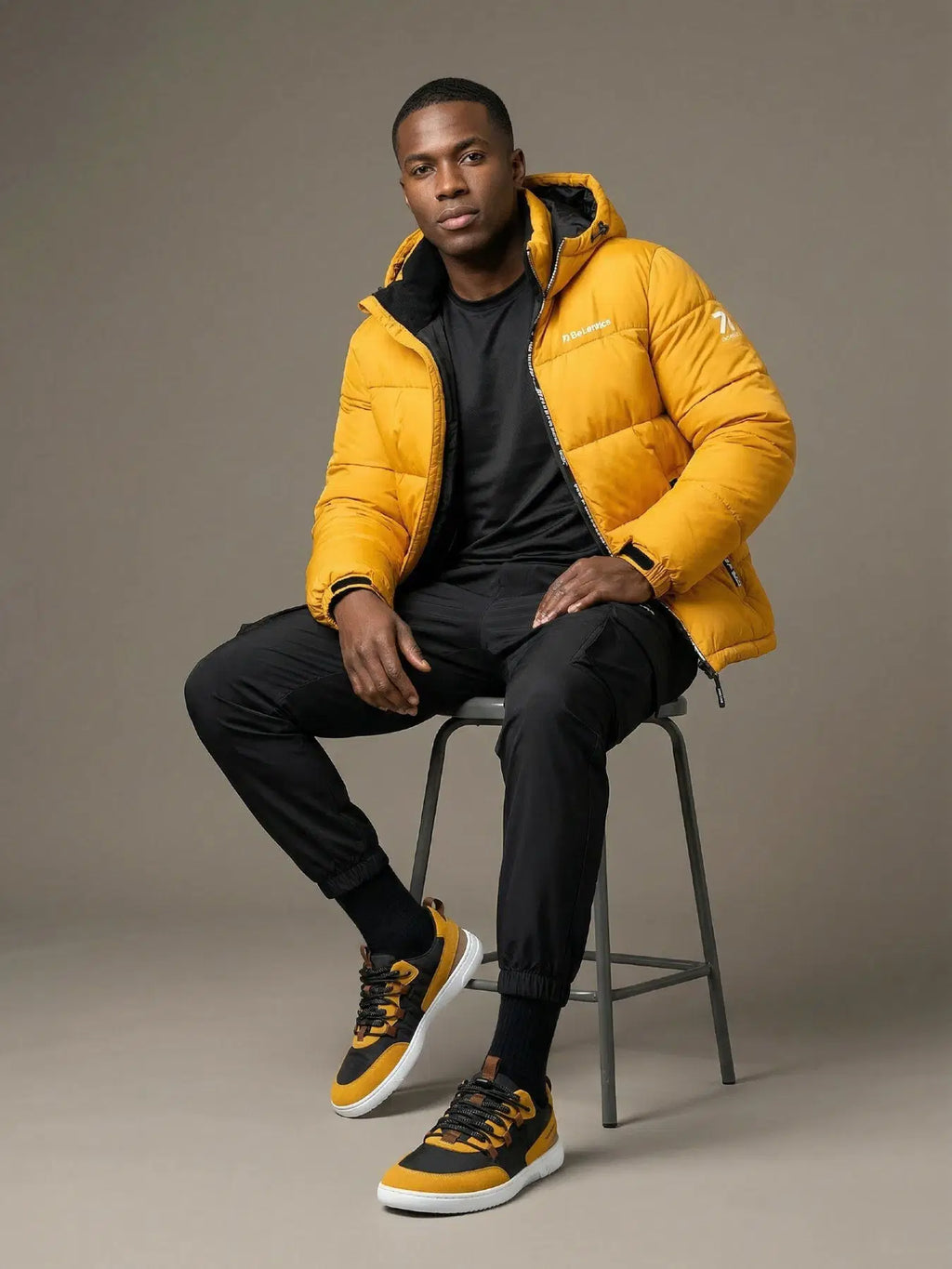 Barefoot Sneakers Barebarics Revive - Golden Yellow & Black