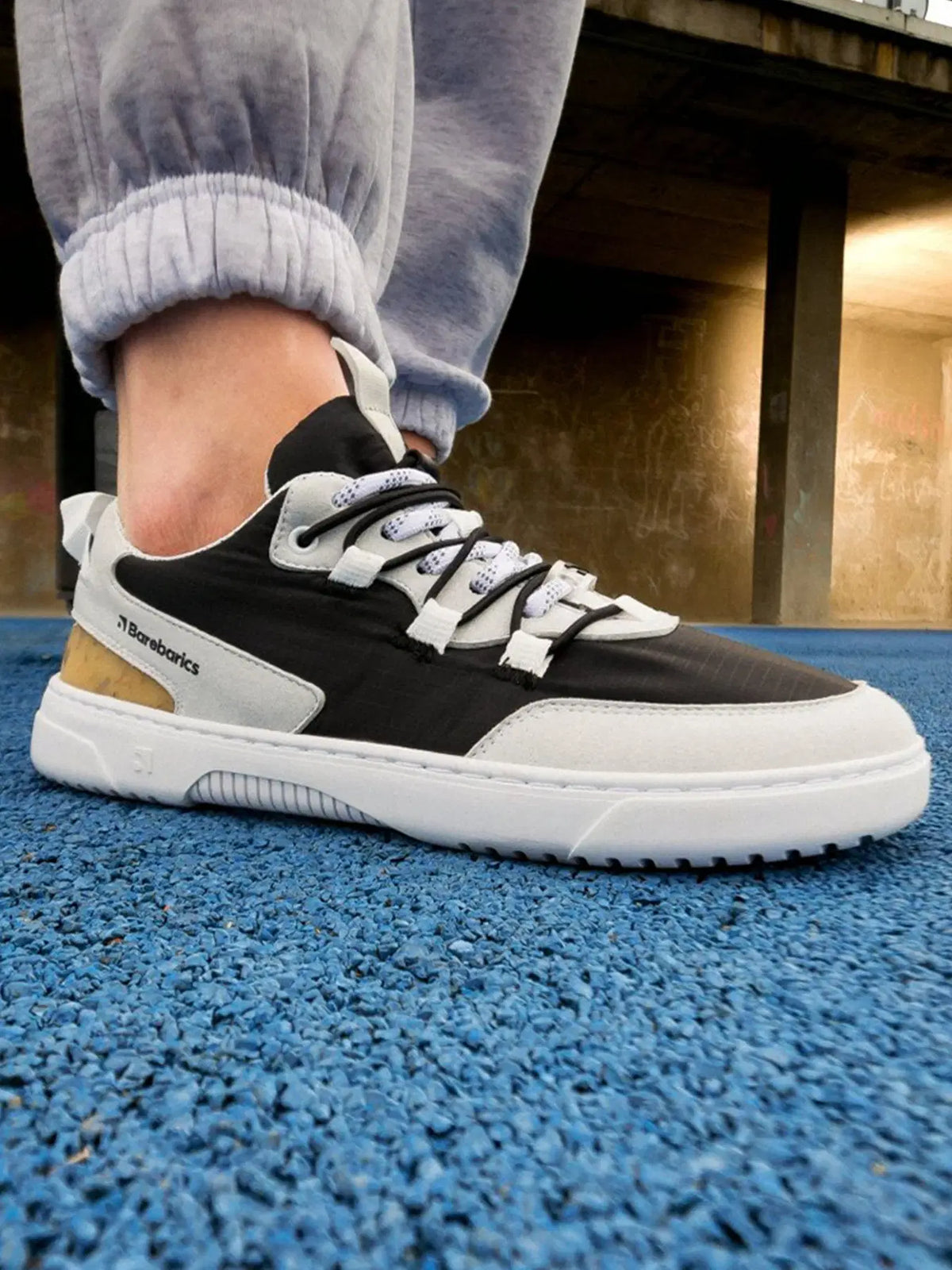 Barfuß Sneaker Barebarics Revive - Hellgrau & Schwarz
