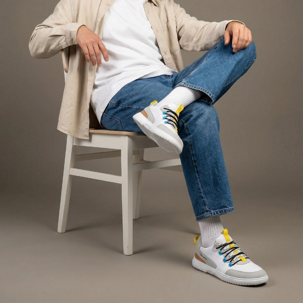 Barfußschuhe Barebarics Revive - White & Grey