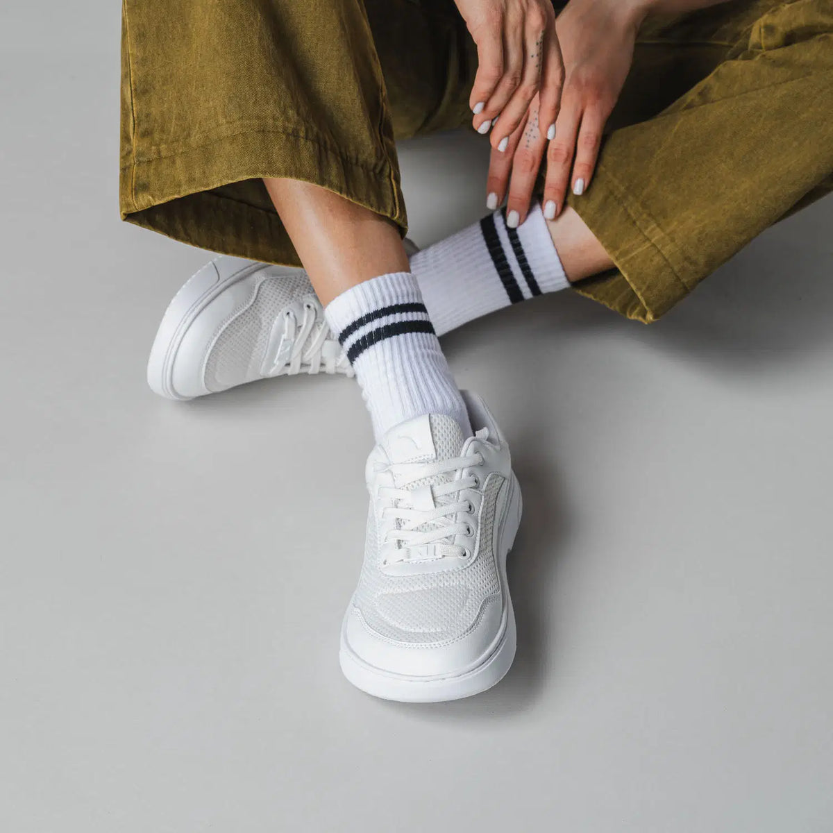 Barfuß-Sneaker Barebarics Vaporo - All White