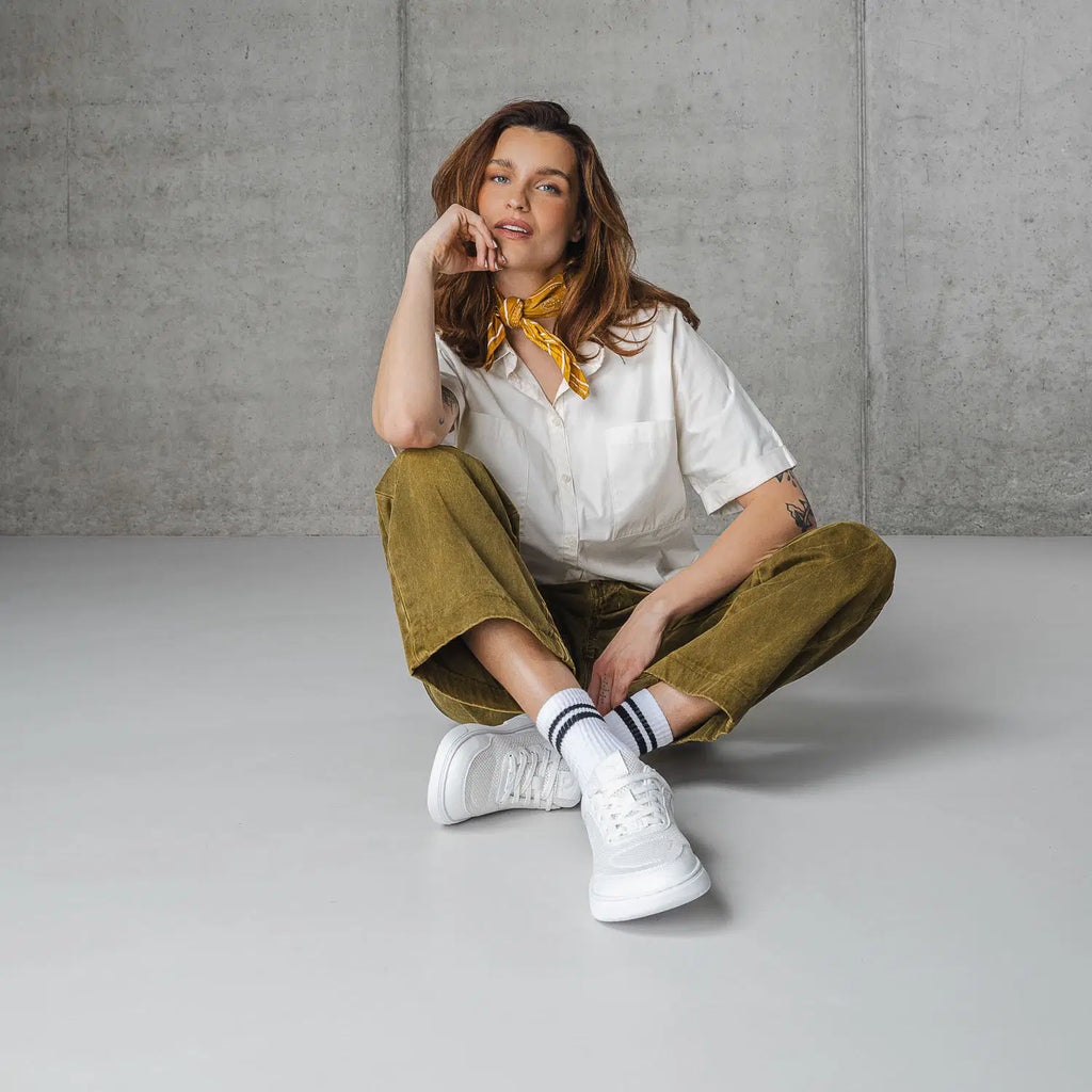 Barfuß-Sneaker Barebarics Vaporo - All White