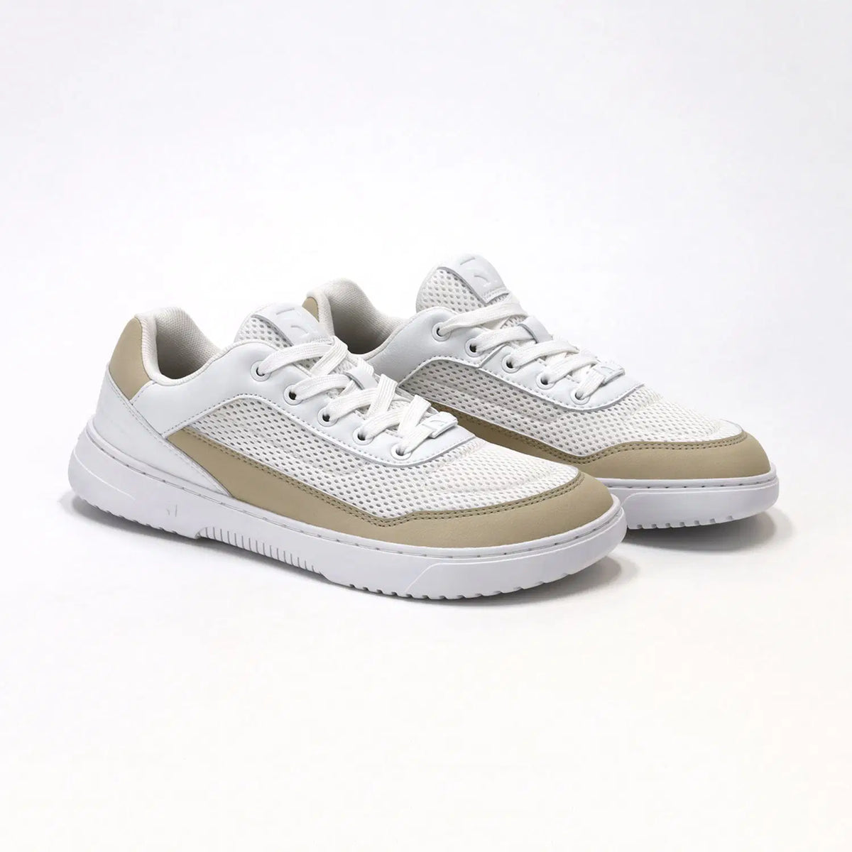 Barefoot Sneakers Barebarics Vaporo - White & Beige