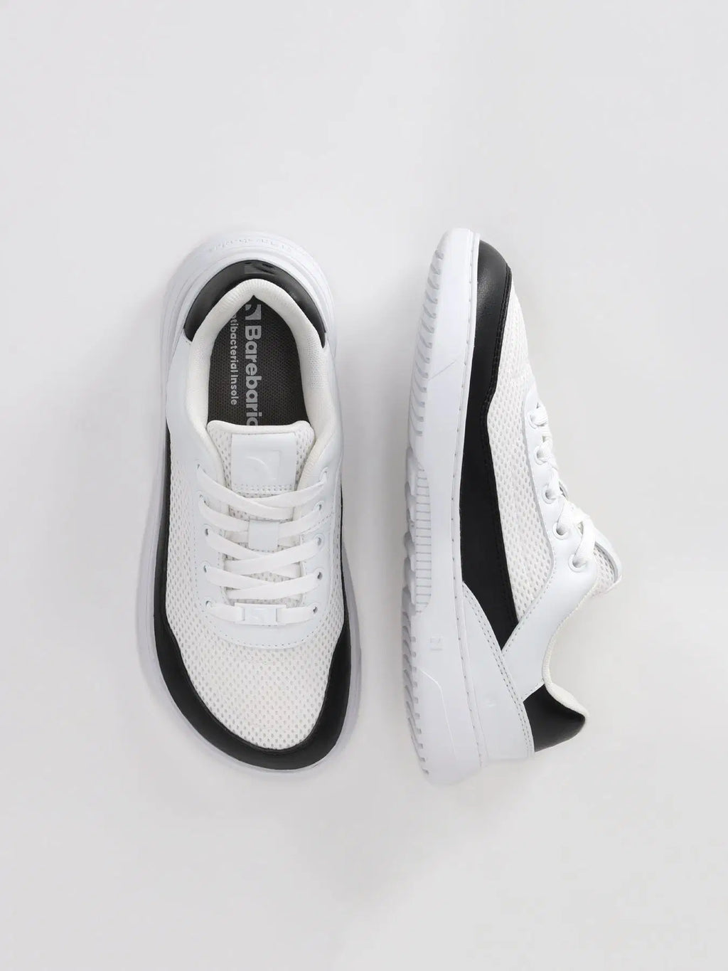 Barfuß-Sneaker Barebarics Vaporo – Weiß & Schwarz