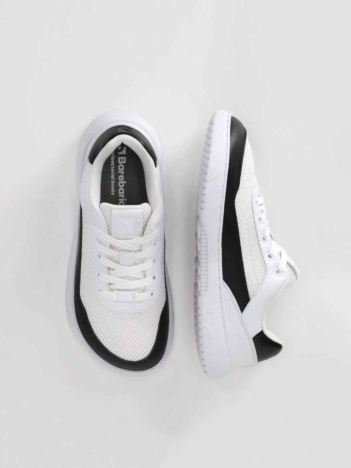 Barfuß-Sneaker Barebarics Vaporo – Weiß & Schwarz