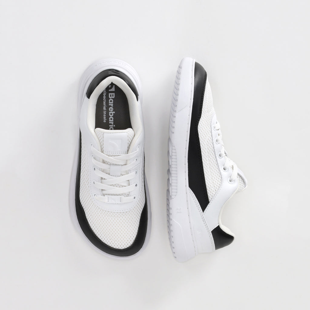 Barfuß-Sneaker Barebarics Vaporo – Weiß & Schwarz