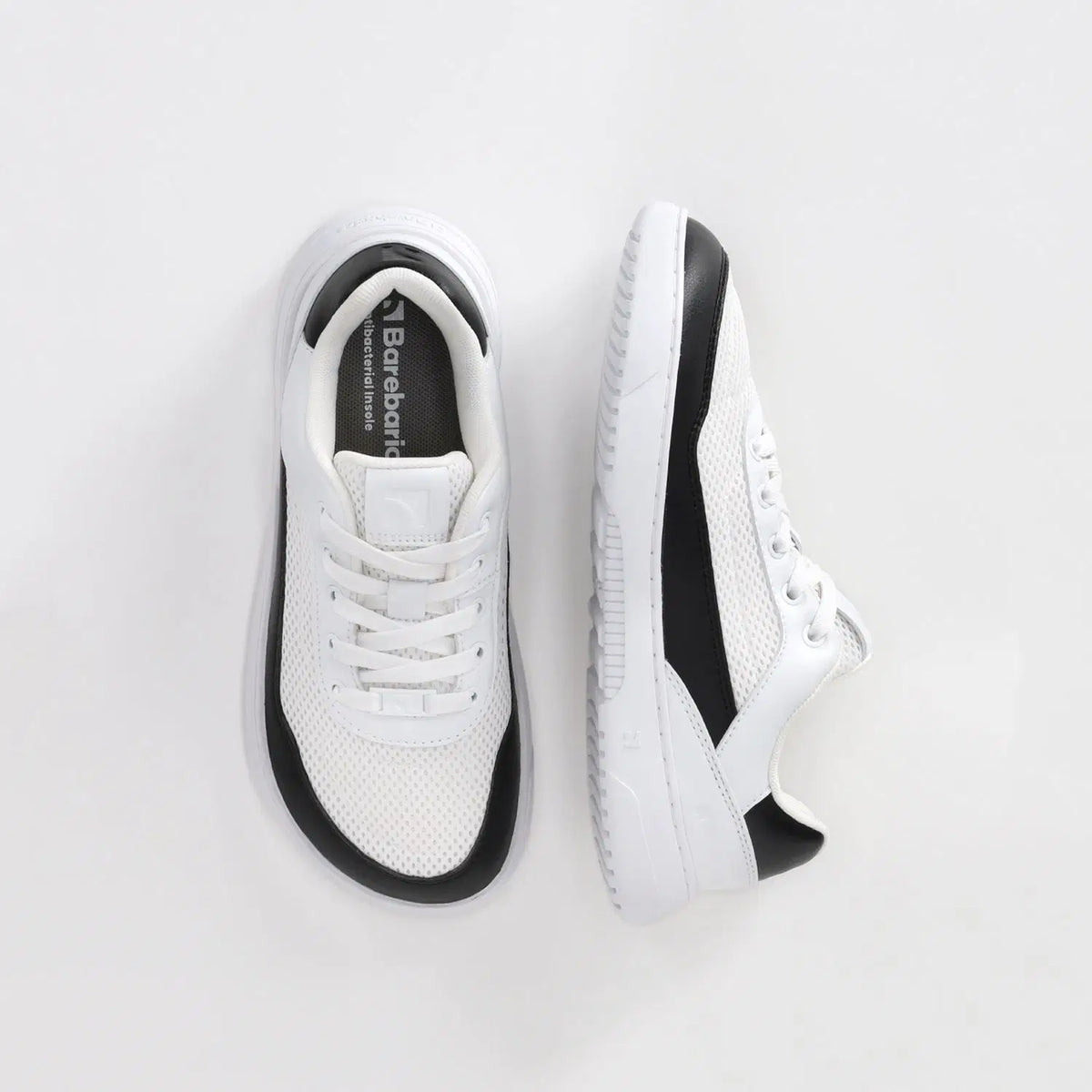 Barfuß-Sneaker Barebarics Vaporo – Weiß & Schwarz