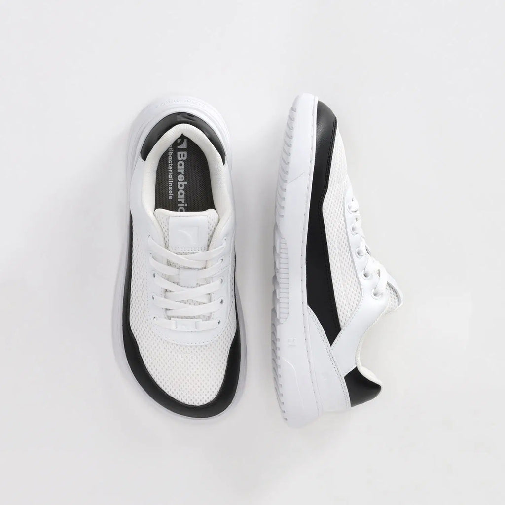 Barfuß-Sneaker Barebarics Vaporo – Weiß & Schwarz