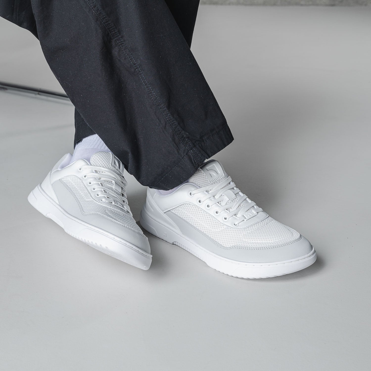 Barfuß Sneaker Barebarics Vaporo - White & Light Grey