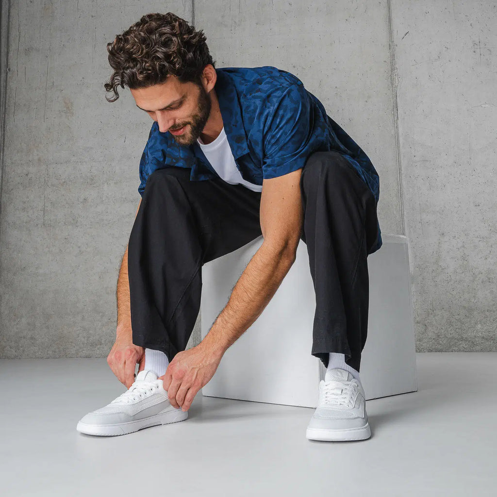 Barfuß Sneaker Barebarics Vaporo - White & Light Grey