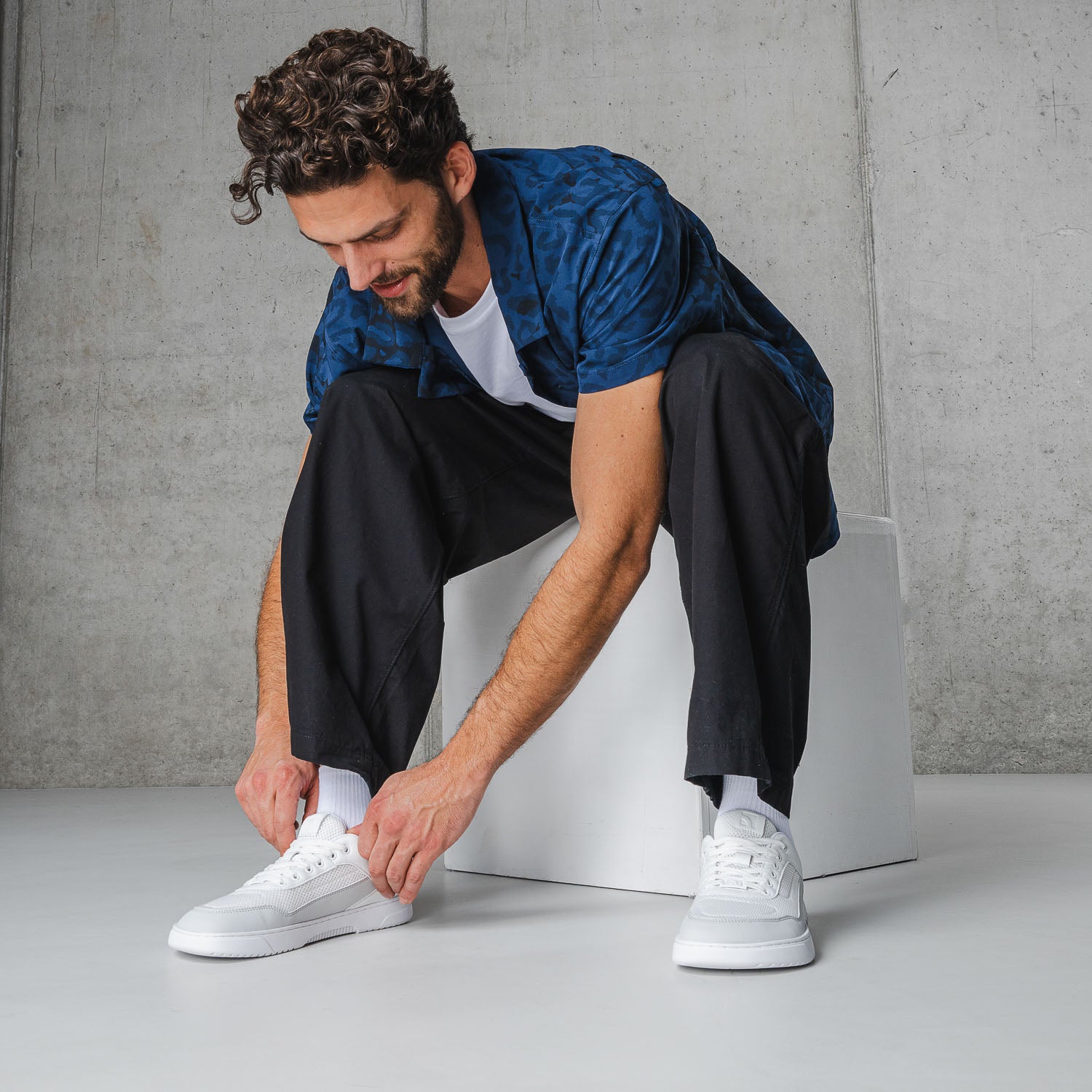Barfuß Sneaker Barebarics Vaporo - White & Light Grey