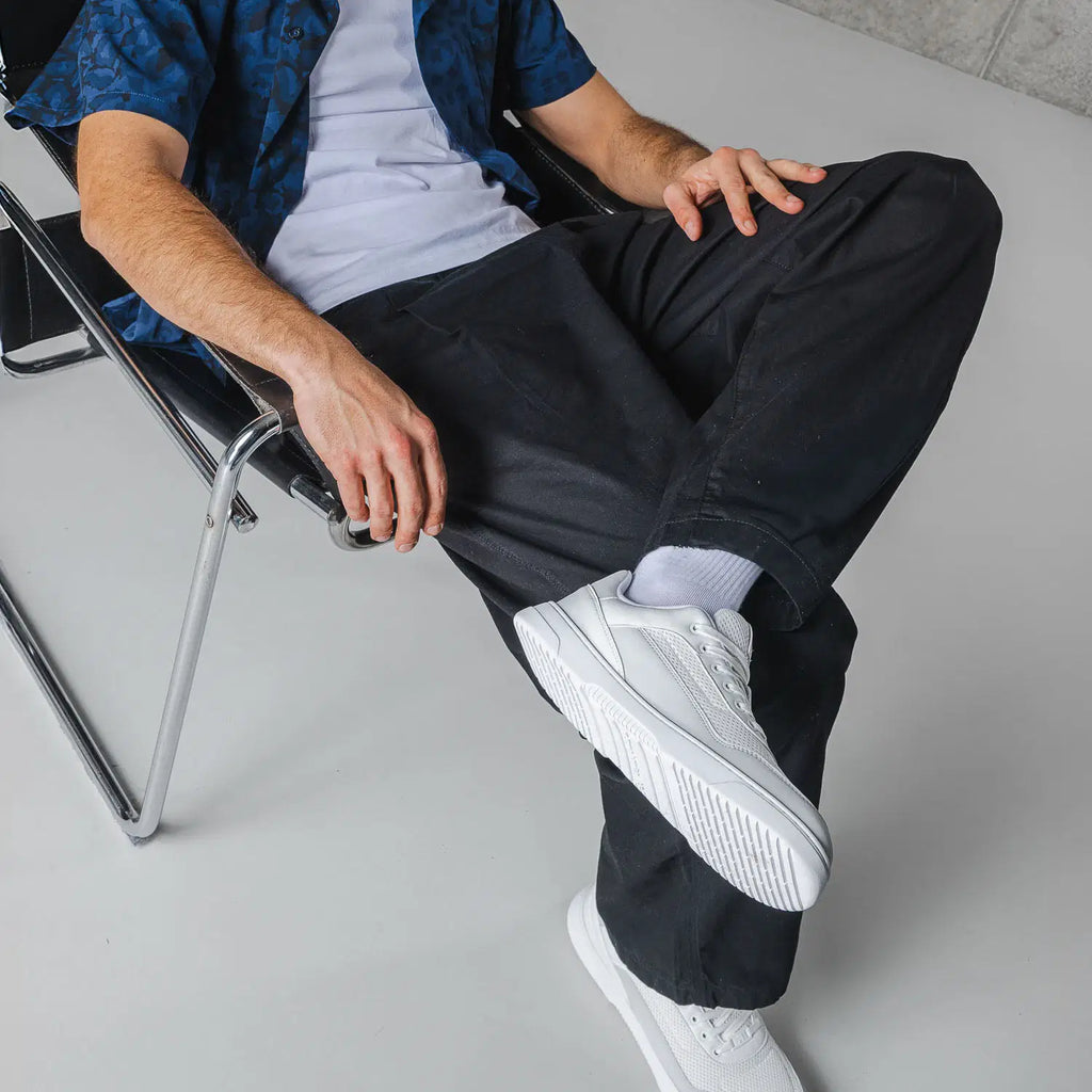 Barfuß Sneaker Barebarics Vaporo - White & Light Grey